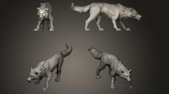 3D model Wolf Pack1 (STL)